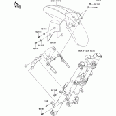 Схема узла: Переднее крыло для Kawasaki EX250 Ninja 250R