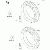 Схема узла: Шины для Kawasaki ZX600 ZZ-R600
