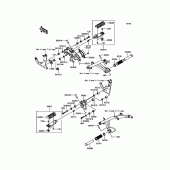 Схема вузла: Підніжки для Kawasaki EN650 Vulcan S ABS SE
