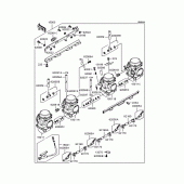 Схема вузла: Карбюратор (ZX900-A15) для Kawasaki ZX900 GPZ900R