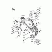 Схема узла: Крепление двигателя для Kawasaki ZX1000 Ninja 1000 ABS