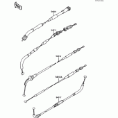 Схема вузла: Cable для Kawasaki EX500 GPZ500