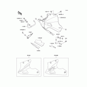 Схема вузла: Нижній обтічник для Kawasaki EX250 GPX250R