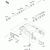 Схема узла: Задний рычаг (Маятник) для Kawasaki ZX750 Ninja ZX-7R