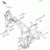 Схема вузла: Кріплення двигуна для Kawasaki ZG1000 1000GTR