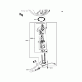 Схема вузла: Паливний насос Kawasaki ZR1000 Z1000 ABS