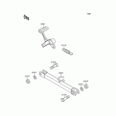 Схема вузла: Лапка гальма для Kawasaki ZR400 ZRX-II