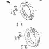 Схема узла: Шины для Kawasaki ZX1000 ZX-10