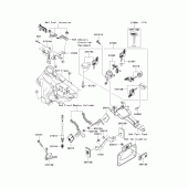 Схема узла: Ignition switch/locks/reflectors для Kawasaki VN1600 Vulcan 1600 Classic