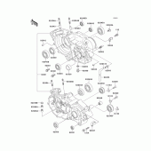 Схема узла: Картер двигателя для Kawasaki KX250/ KX252 KX250