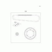 Схема вузла: Chain kit для Kawasaki KX250/ KX252 KX250