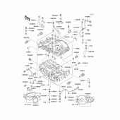 Схема вузла: Картер двигуна (1/2) для Kawasaki EX500 GPZ500