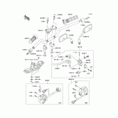 Схема узла: Руль & Пульт управления рулевой для Kawasaki ZR750 Z750