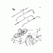 Схема вузла: Троси для Kawasaki KLE650 Versys 650 ABS