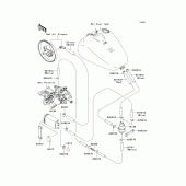 Схема узла: Fuel evaporative system(ca) для Kawasaki VN1500 Vulcan 1500 Classic FI