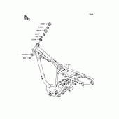 Схема узла: Рама для Kawasaki BJ250 250TR