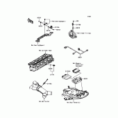 Схема вузла: Fuel Injection для Kawasaki ZX1400 Ninja ZX-14R ABS