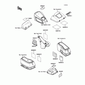 Схема вузла: Інформаційні наклейки для Kawasaki ZG1200 Voyager XII