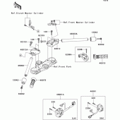 Схема узла: Руль & Пульт управления рулевой для Kawasaki ZX1400 Ninja ZX-14