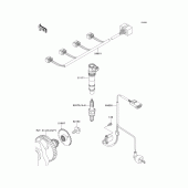 Схема вузла: Ignition system для Kawasaki ZR750 Z750 ABS