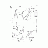 Схема вузла: Ignition switch/locks/reflectors для Kawasaki ZX600 ZZ-R600