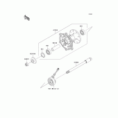 Схема вузла: Ступиця переднього колеса для Kawasaki KL250 KL250 Super Sherpa