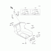 Схема вузла: Cowling lowers(1/2)(ex500-a7) для Kawasaki EX500 GPZ500
