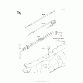Схема вузла: Троси для Kawasaki ZX1400 Ninja ZX-14R ABS