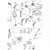 Схема вузла: Замок запалювання для Kawasaki ZG1000 Concours