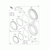 Схема вузла: Шини для Kawasaki EN500 Vulcan 500 LTD