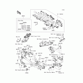 Схема вузла: Електроустаткування для Kawasaki ER400 ER-4N