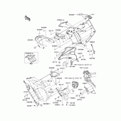 Схема узла: Cowling(center) для Kawasaki ZX1000 Z1000SX