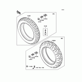 Схема узла: Шины для Kawasaki VN1700 VN1700 Classic Tourer ABS