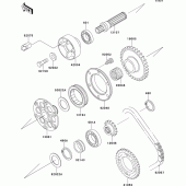 Схема вузла: Generator shaft для Kawasaki ZX750 ZXR750