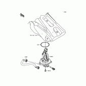 Схема вузла: Паливний насос Kawasaki KX450 KX450F