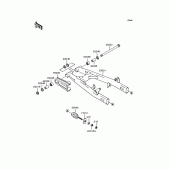 Схема вузла: Задній важіль (Маятник) для Kawasaki BN125 Eliminator