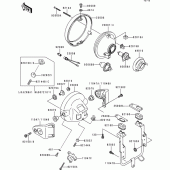 Схема вузла: Headlight(s)(1/2) для Kawasaki ZR1100 Zephyr 1100
