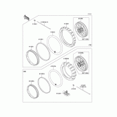 Схема узла: Колеса (Шины) для Kawasaki KX100