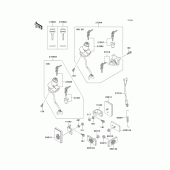 Схема узла: Замок зажигания для Kawasaki KL250 KLR250