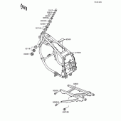 Схема вузла: Рама для Kawasaki ZX600 Ninja 600R