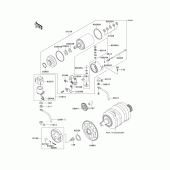 Схема вузла: Starter motor для Kawasaki EL250 Eliminator 250