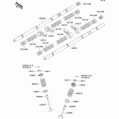 Схема узла: Клапан(ы) для Kawasaki ZR1100 ZRX1100-II