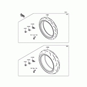 Схема узла: Шины для Kawasaki ZX1000 Ninja ZX-10R ABS