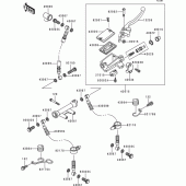 Схема вузла: Front master cylinder(zr750-c1) для Kawasaki ZR750 Zephyr