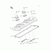 Схема узла: Клапанная крышка для Kawasaki ZX1000 Z1000SX