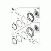 Схема вузла: Шина для Kawasaki KLX250 D-Tracker X