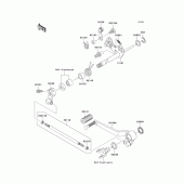 Схема узла: Переключатель передач для Kawasaki ZR750 Z750 ABS