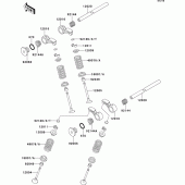 Схема узла: Клапан для Kawasaki ZX400 ZXR400