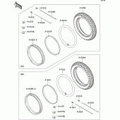 Схема вузла: Шини для Kawasaki EJ800 W800