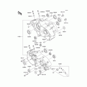 Схема узла: Картер двигателя для Kawasaki KX65